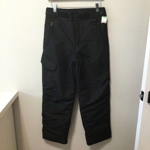 Boys SEARS Ski snowboard snow pants 10 12 NWT black winter cold tubing kids